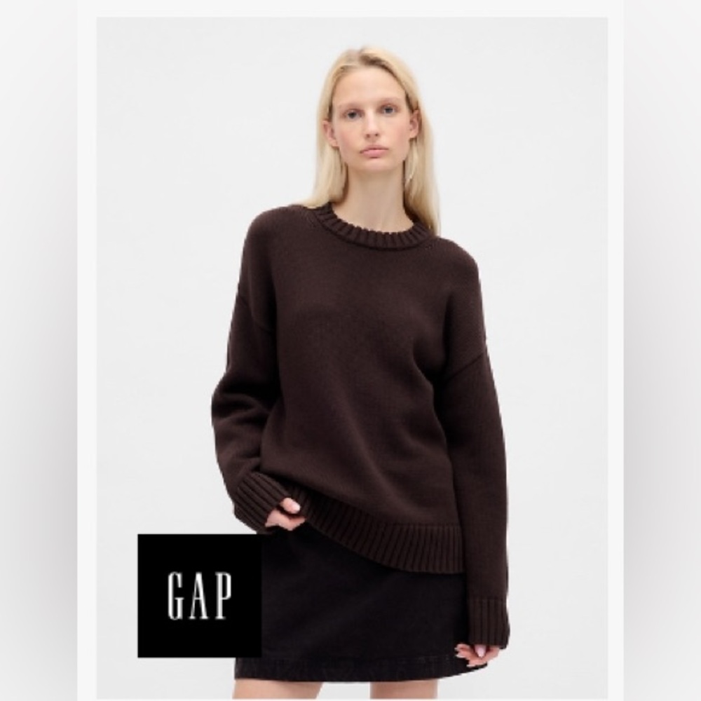 Gap 100% cotton oversized sweater | medium petite